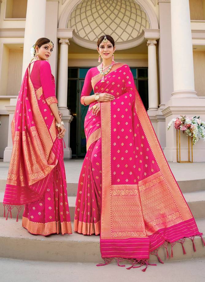 B FINE KADHWA WEAVE Latest Fancy Designer Party And Wedding Wear Stylish Heavy Silk Saree Collection